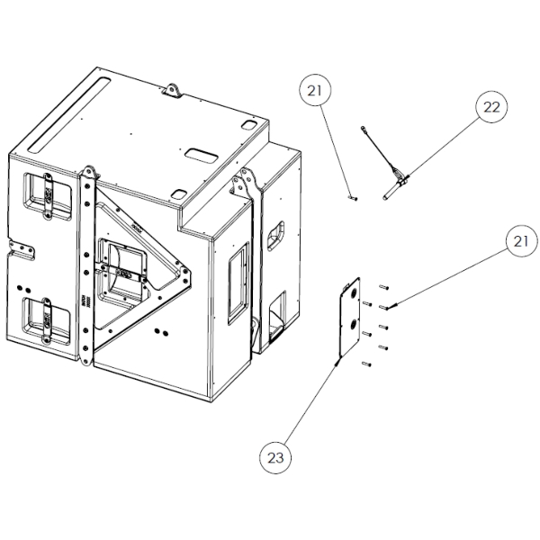 21. Nexo 05BALLOCK12-80 Quick Release Pin 29556 With Sling for Nexo STM S118