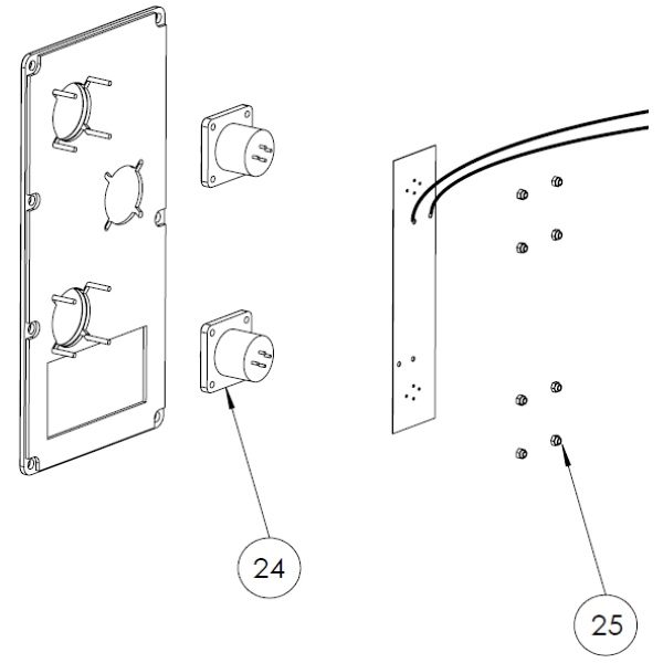 24. Nexo 05CNXNLT4MDV-1 Speakon Nlt4 M D V for Nexo STM S118