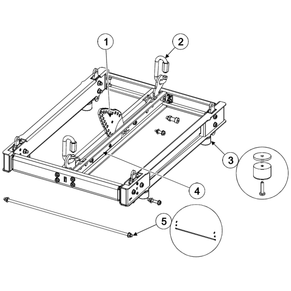 1. Nexo 05LEXSAPM10 Lexan Link Bar for Nexo Geo VNI-BUMPM10 Install Bumper - Black