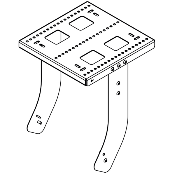 Nexo Bracket for Mounting Nexo ePS10 under eLS600 - Black