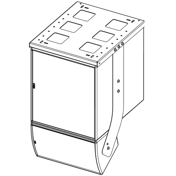 Nexo Bracket for Mounting Nexo ePS10 under eLS18 - Black