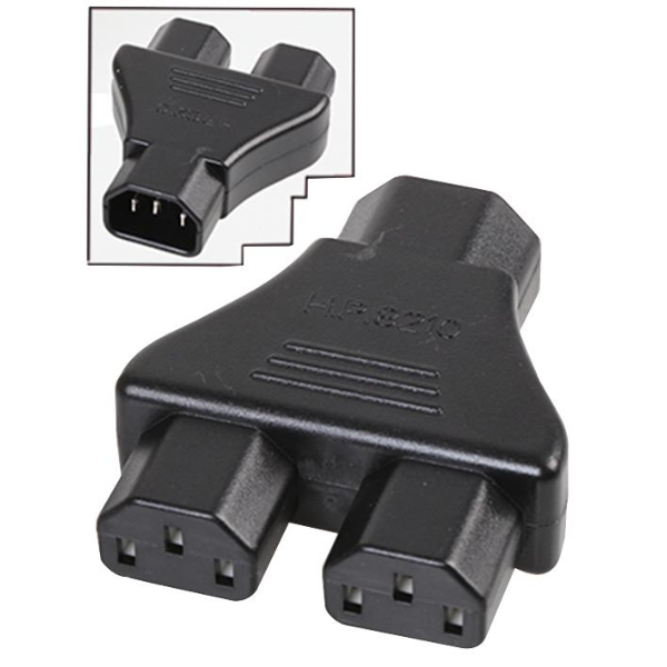 IEC 2-Way IEC Splitter Connector