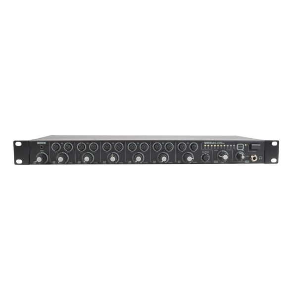 Q-Audio QMIX121 7-Channel Mixer/Preamp with Microphone Talk Over