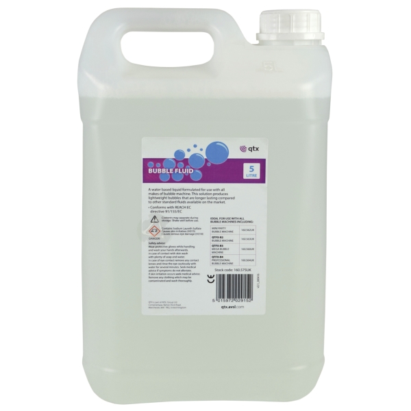 QTX BUBBLE-5L Bubble Fluid, 5 litres