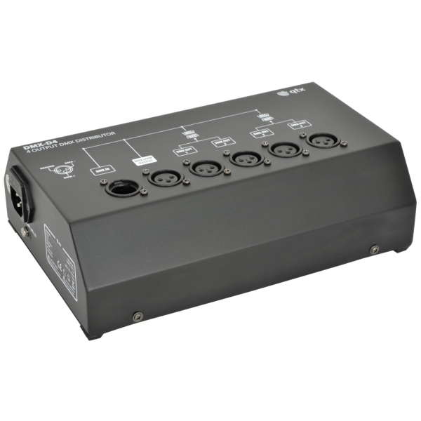 QTX 4-Way DMX Booster/Distributor