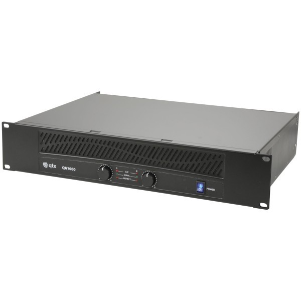 QTX QA1000 Power Amplifier, 2x 250W @ 4 Ohms