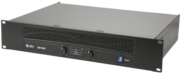 QTX QA1000 Power Amplifier, 2x 250W @ 4 Ohms
