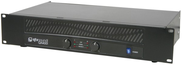 QTX QA400 Power Amplifier, 2x 100W @ 4 Ohms