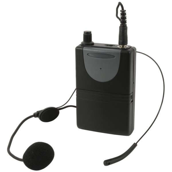 QTX QHS-174.1 Beltpack and Neckband Microphone for QTX QR-PA and QX-PA Portable PA Systems - 174.1MHz