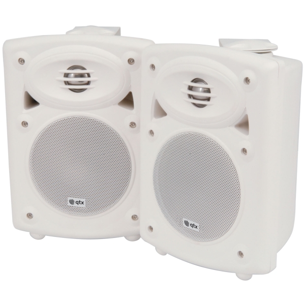 QTX QR5W 5.25-Inch Active Speaker System (Pair), 20W - White