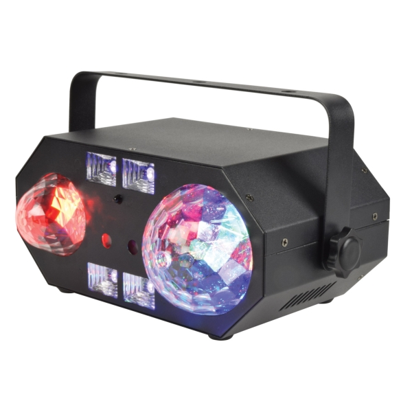 QTX Tetra LED Moonflower + Ripple + Strobe/UV + Laser Effect