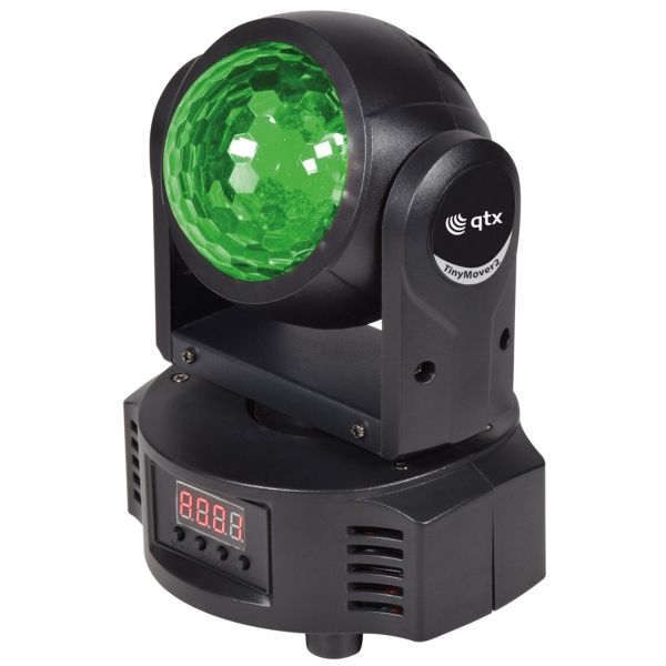 QTX TinyMover 2-in-1 RGBW LED Mini Moving Head, 40W