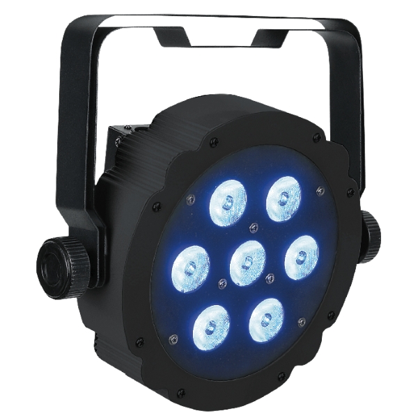 Showtec Compact Par 7 Tri RGB LED PARCan, 7x 3W - Black