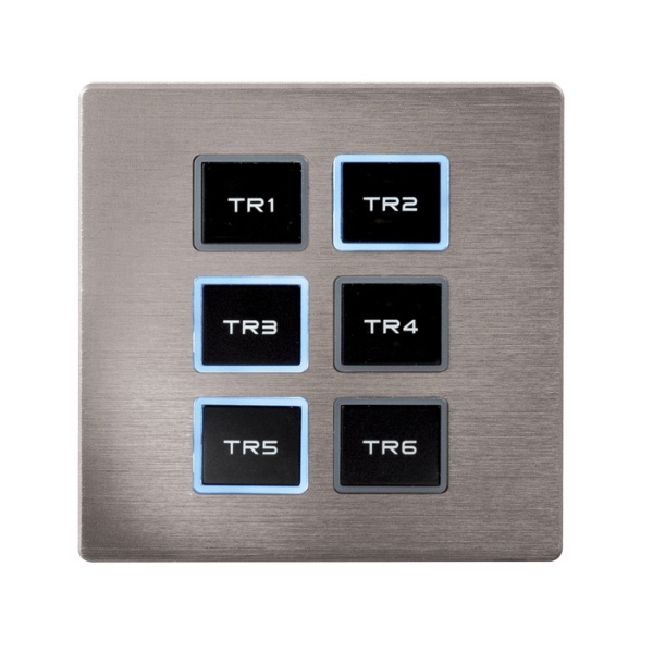 Showtec TR-512 Wallpanel for TR-512 Install and TR-512 Pocket DMX Playback/Recorders - Silver