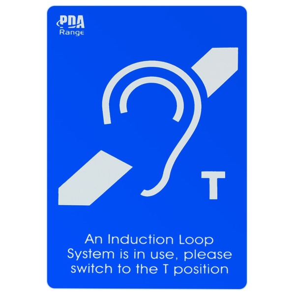 SigNET AC TEAR-P A4 Induction Loop System In Use Sticker