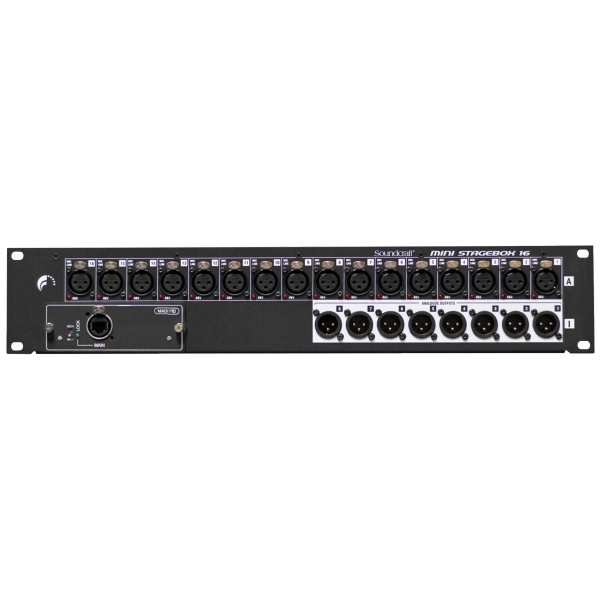 Soundcraft Mini Stagebox 16R Compact Digital Stagebox with, 16 Inputs and 8 Outputs