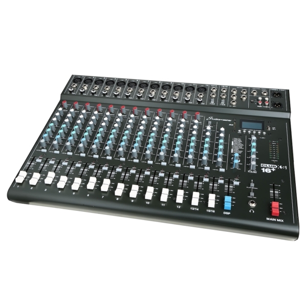 Studiomaster Club XS 16+ 16-Input Analogue Mixing Desk with Bluetooth & Digital FX