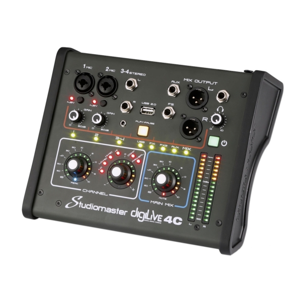 Studiomaster DigiLive 4C 4-Input Compact Digital Mixing Desk