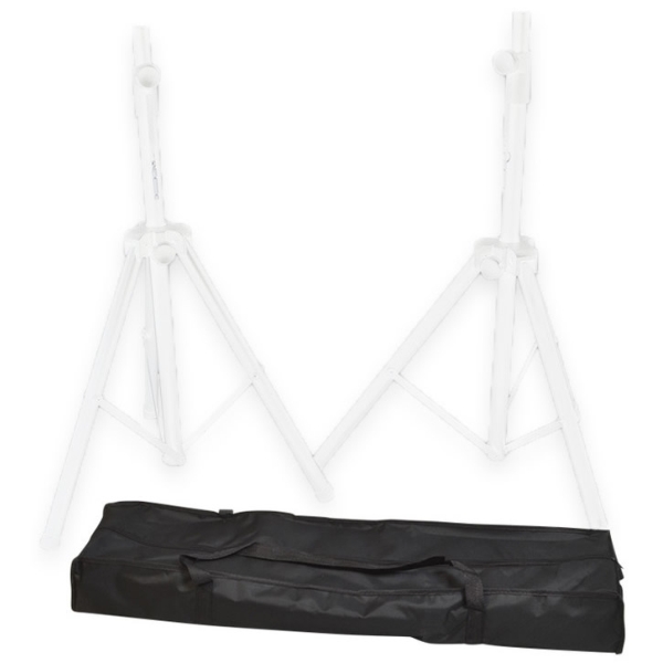 Ultimax MSA 300WH Steel Speaker Stand Set with Bag - White