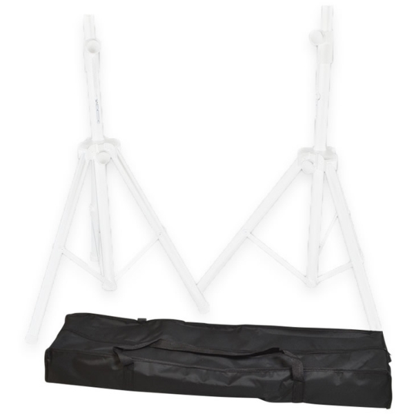Ultimax MSA 325WH Aluminium Speaker Stand Set with Bag - White
