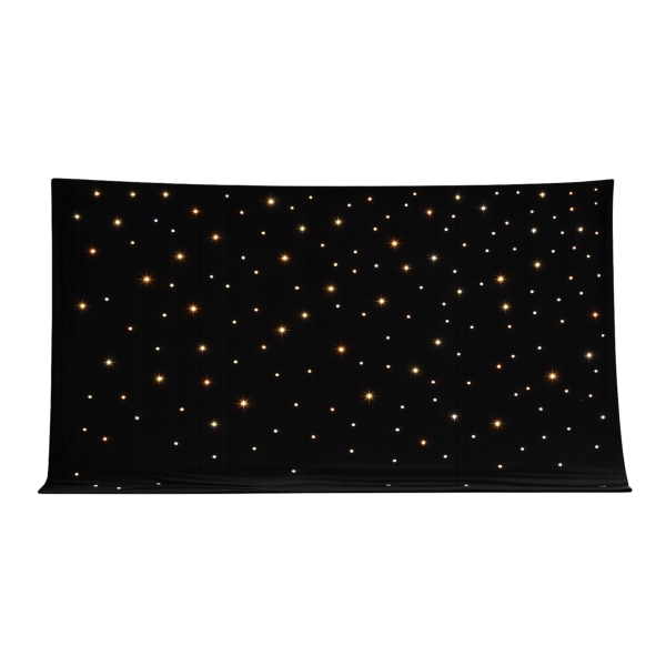 Ultimax SC-WW-64-CURTAIN Warm White LED Starcloth with Controller, 6m x 4m