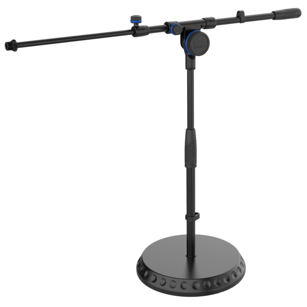 Ultimax UTX 192BK Low-Level Microphone Stand with Telescopic Boom & Round Base