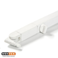 Wentex Pipe and Drape Telescopic Cross Bar, 1.2M to 1.8M - White Wentex Pipe and Drape Telescopic Cross Bar, 1.2M to 1.8M - White