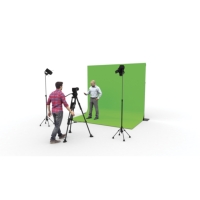 Wentex Pipe and Drape Molten Chromakey Curtain, 5.9M (W) x 4M (H)