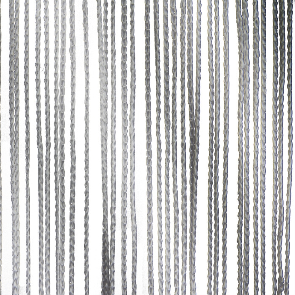 Wentex Pipe and Drape String Curtain, 3M (W) x 3M (H) - Grey