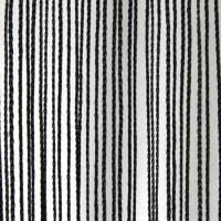 Wentex Pipe and Drape String Curtain, 3M (W) x 6M (H) - Black
