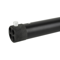 Wentex Pipe and Drape Fixed Upright, 1M - Black