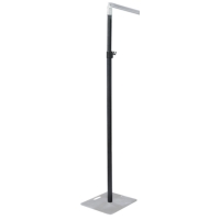 Wentex Pipe and Drape 2-Way Telescopic Upright, 1.8M to 3M - Black