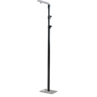 Wentex Pipe and Drape 3-Way Telescopic Upright, 1.8M to 4.2M - Black