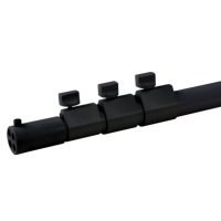 Wentex Pipe and Drape 4-Way Telescopic Upright, 1.8M to 5M - Black
