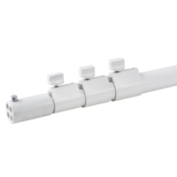 Wentex Pipe and Drape 4-Way Telescopic Upright, 1.8M to 5M - White