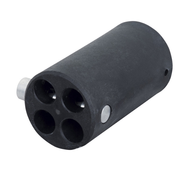 Wentex Pipe and Drape 4-Way Connector Replacement, 40.6mm Diameter - Black