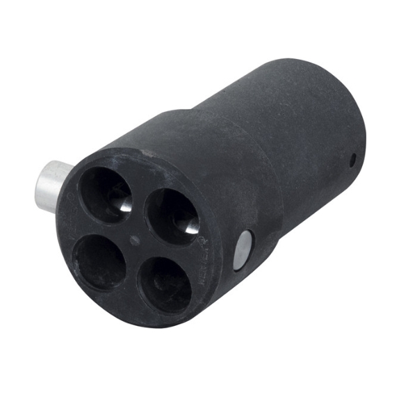Wentex Pipe and Drape 4-Way Connector Replacement, 50.8mm Diameter - Black