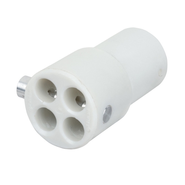Wentex Pipe and Drape 4-Way Connector Replacement, 50.8mm Diameter - White