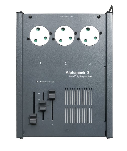 Zero88 AlphaPack 3-Channel DMX Dimmer with 3x 15A UK Sockets